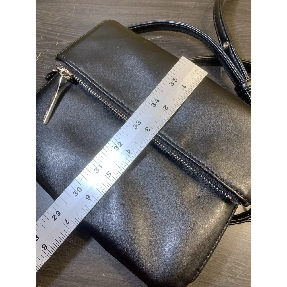 Matt & Nat HILEY Vegan Leather Crossbody Foldover Bag Purse Black Classic